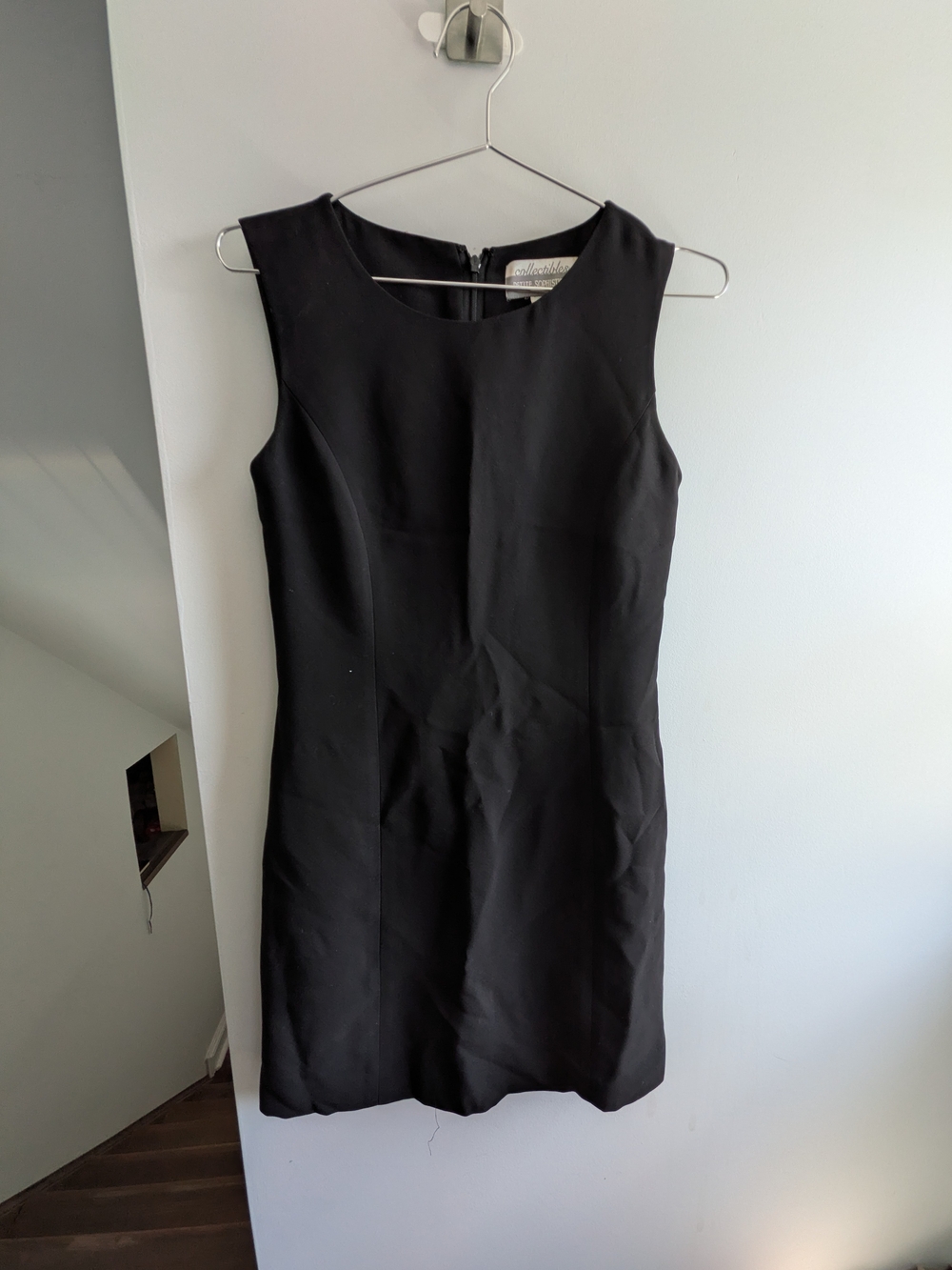 Petite Sophisticate Black Mini Sheath Dress